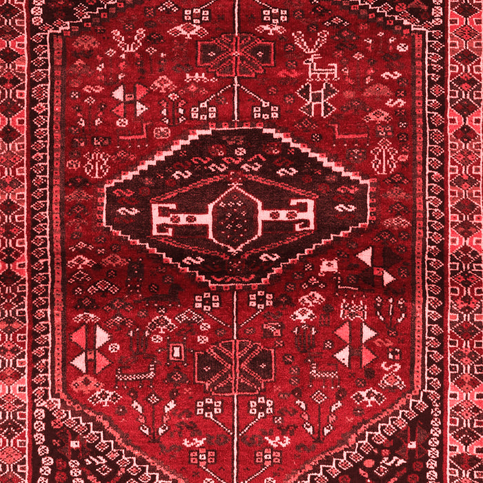 Machine Washable Persian Red Traditional Rug, wshtr3135red