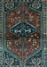 Machine Washable Persian Light Blue Traditional Rug, wshtr3135lblu