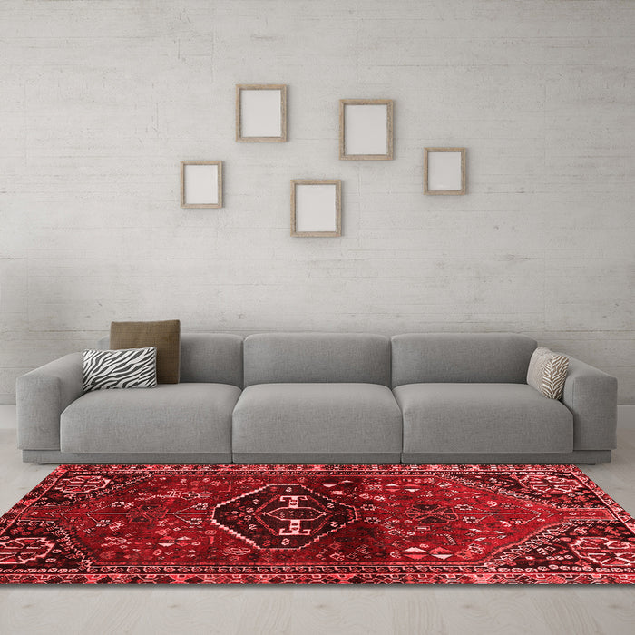 Traditional Red Washable Rugs