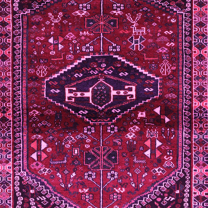 Machine Washable Persian Pink Traditional Rug, wshtr3135pnk
