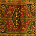 Square Persian Yellow Traditional Rug, tr3135yw