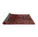 Sideview of Traditional Brown Red Persian Rug, tr3136