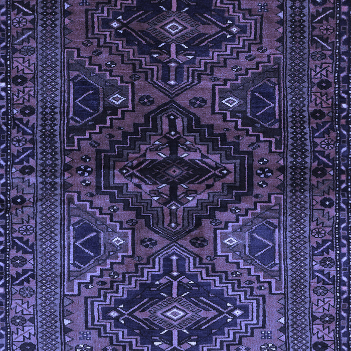 Machine Washable Persian Blue Traditional Rug, wshtr3136blu