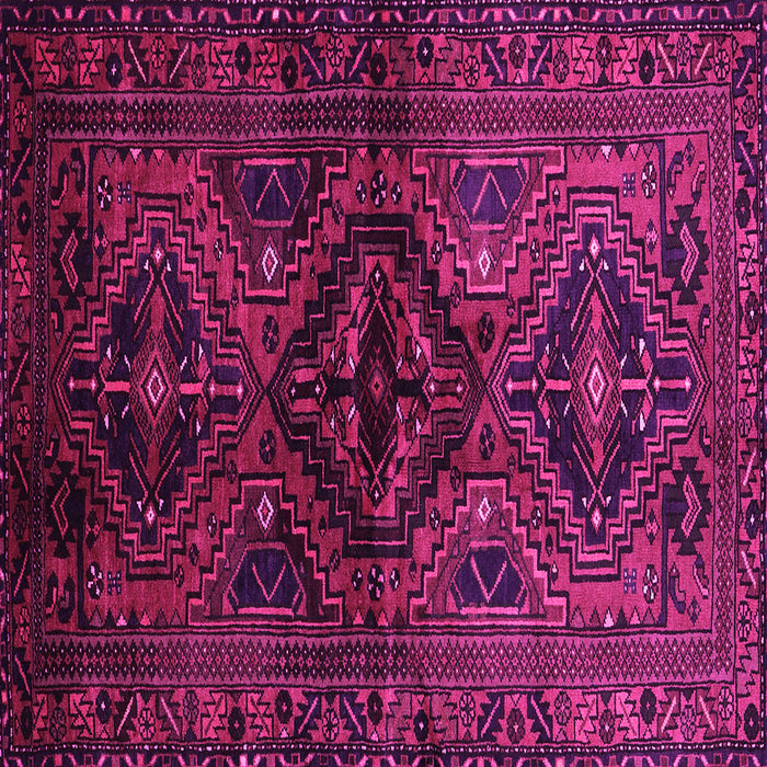 Square Persian Pink Traditional Rug, tr3136pnk