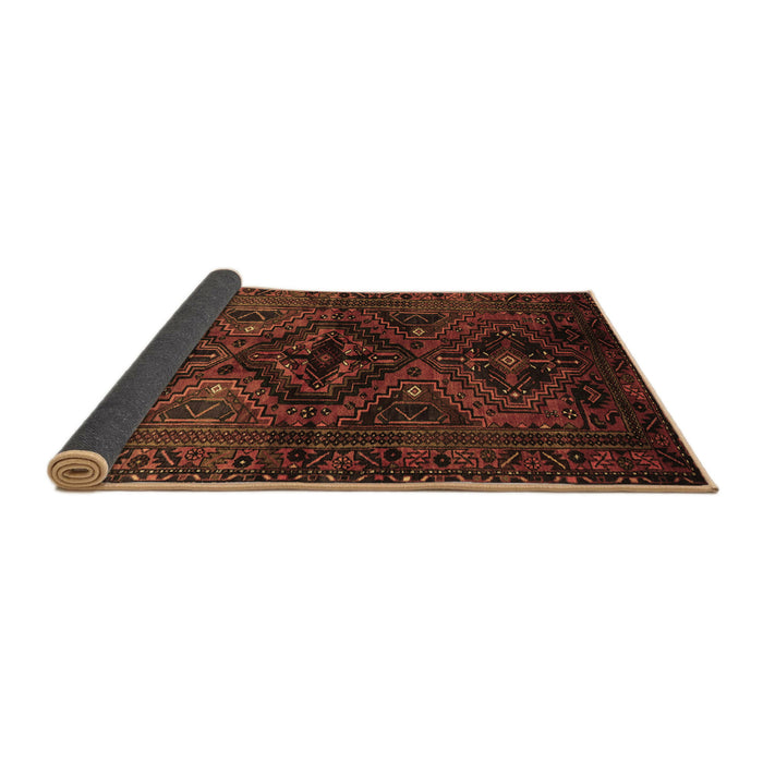 Sideview of Persian Brown Traditional Rug, tr3136brn