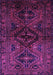 Machine Washable Persian Purple Traditional Area Rugs, wshtr3136pur