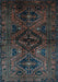 Machine Washable Persian Light Blue Traditional Rug, wshtr3136lblu