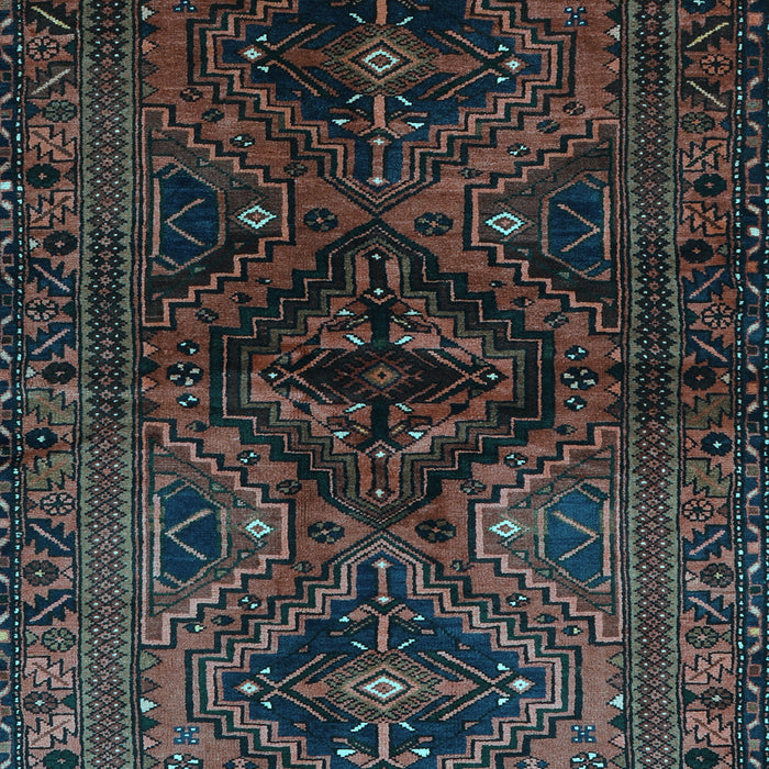 Machine Washable Persian Light Blue Traditional Rug, wshtr3136lblu