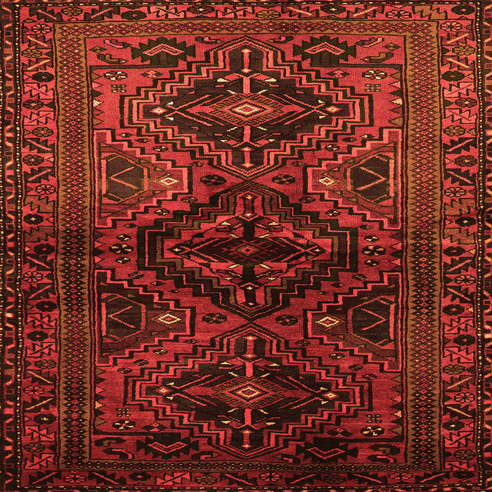 Serging Thickness of Persian Orange Traditional Rug, tr3136org