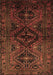 Machine Washable Persian Brown Traditional Rug, wshtr3136brn