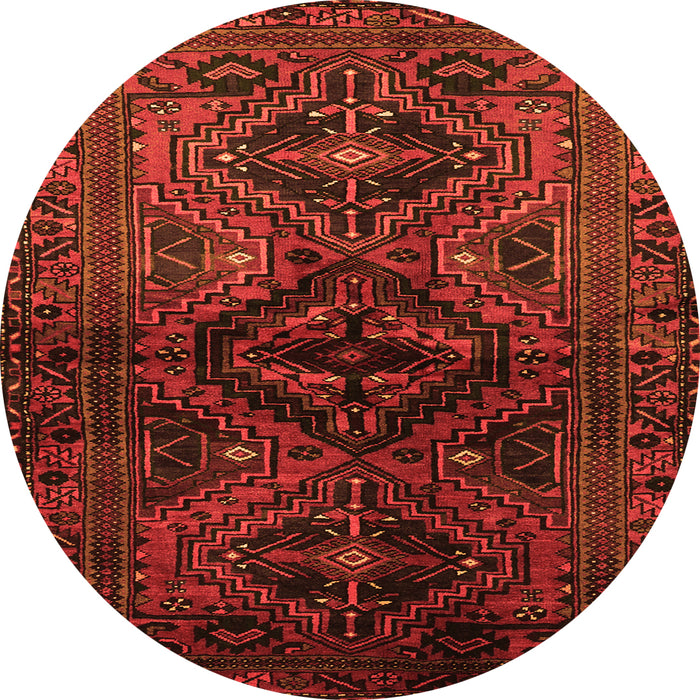 Square Persian Orange Traditional Rug, tr3136org