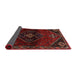 Sideview of Traditional Dark Brown Persian Rug, tr3137