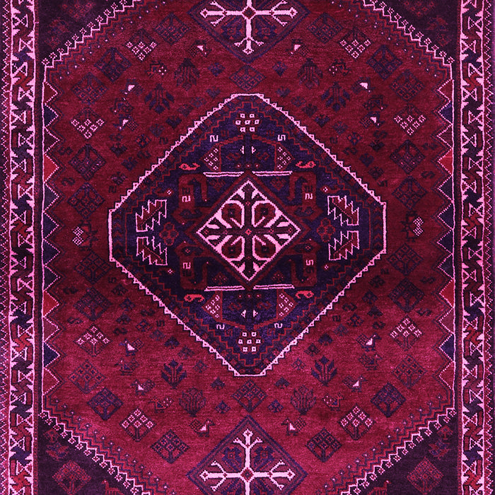 Machine Washable Persian Pink Traditional Rug, wshtr3137pnk