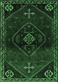 Persian Emerald Green Traditional Rug, tr3137emgrn