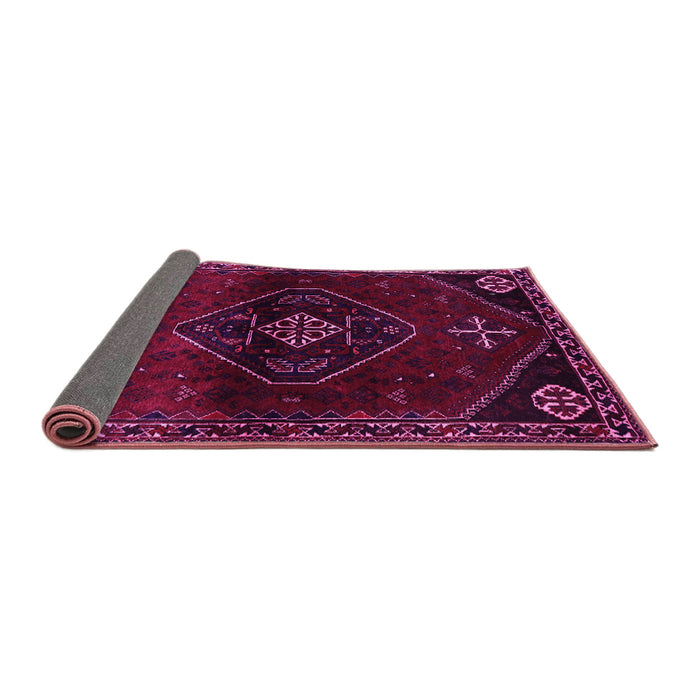 Sideview of Persian Pink Traditional Rug, tr3137pnk