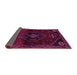 Sideview of Persian Pink Traditional Rug, tr3137pnk