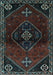 Machine Washable Persian Light Blue Traditional Rug, wshtr3137lblu