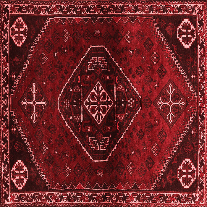 Machine Washable Persian Red Traditional Rug, wshtr3137red