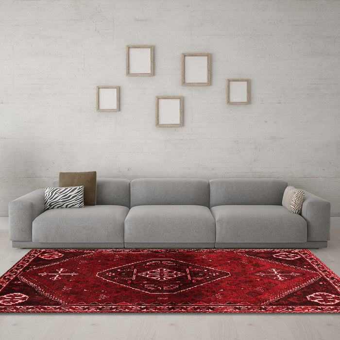Traditional Red Washable Rugs