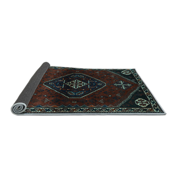 Sideview of Persian Light Blue Traditional Rug, tr3137lblu