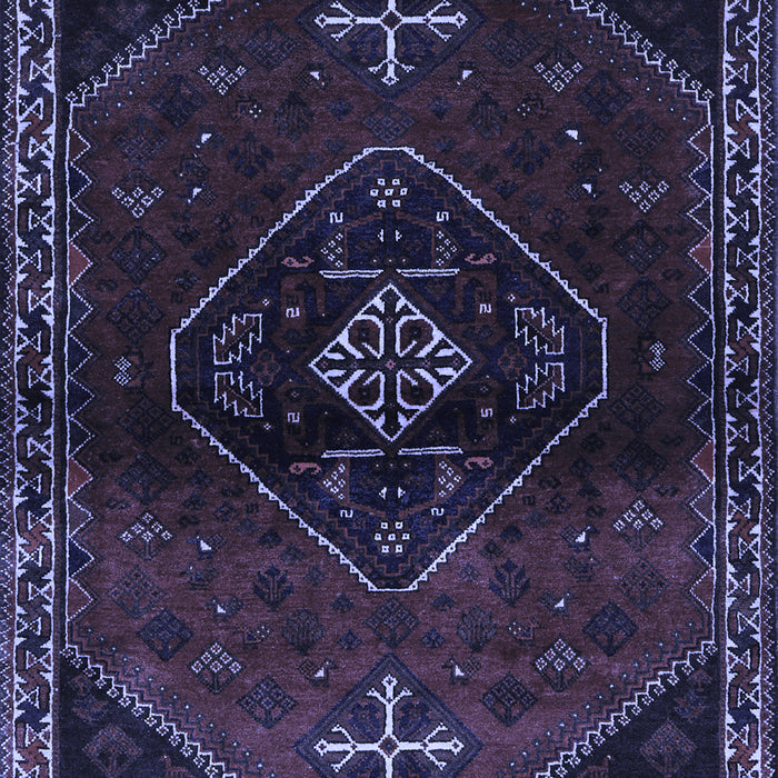 Machine Washable Persian Blue Traditional Rug, wshtr3137blu
