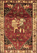 Machine Washable Animal Brown Traditional Rug, wshtr3138brn