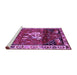 Sideview of Machine Washable Animal Purple Traditional Area Rugs, wshtr3138pur