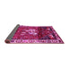 Sideview of Animal Pink Traditional Rug, tr3138pnk