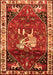 Animal Orange Traditional Rug, tr3138org