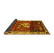 Sideview of Animal Yellow Traditional Rug, tr3138yw