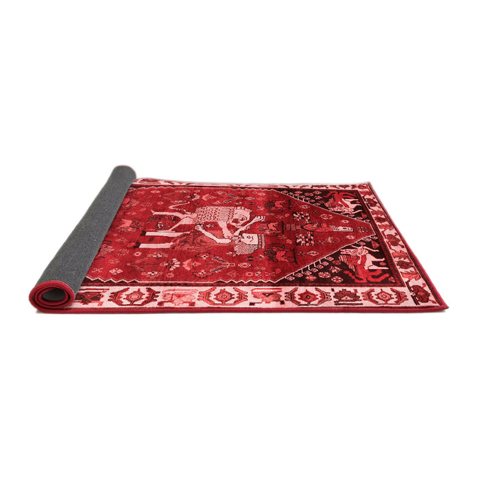 Animal Red Traditional Area Rugs