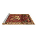 Sideview of Machine Washable Animal Brown Traditional Rug, wshtr3138brn