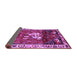 Sideview of Animal Purple Traditional Rug, tr3138pur