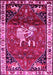 Machine Washable Animal Pink Traditional Rug, wshtr3138pnk