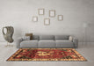 Machine Washable Animal Brown Traditional Rug in a Living Room,, wshtr3138brn