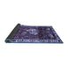 Sideview of Animal Blue Traditional Rug, tr3138blu