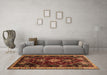 Machine Washable Persian Brown Traditional Rug in a Living Room,, wshtr3139brn