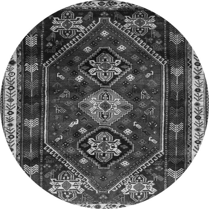 Machine Washable Persian Gray Traditional Rug, wshtr3139gry
