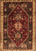 Machine Washable Persian Brown Traditional Rug, wshtr3139brn