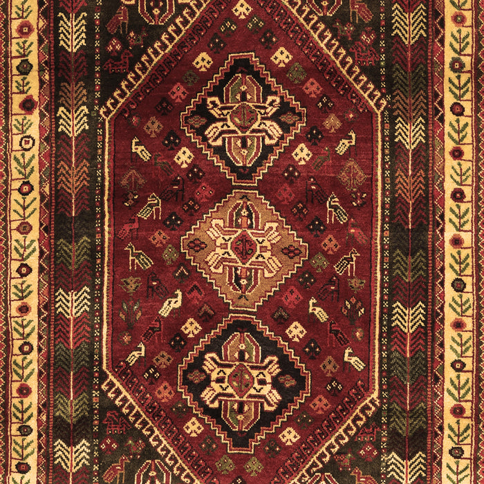 Machine Washable Persian Brown Traditional Rug, wshtr3139brn