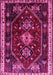 Machine Washable Persian Pink Traditional Rug, wshtr3139pnk