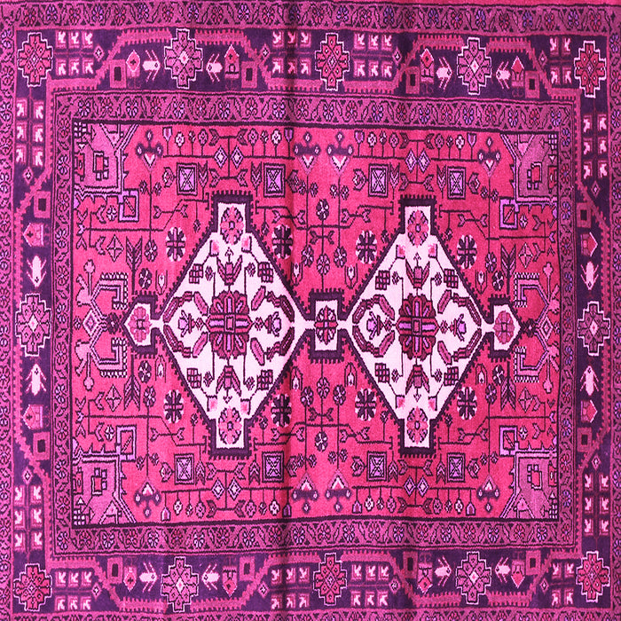 Square Persian Pink Traditional Rug, tr313pnk
