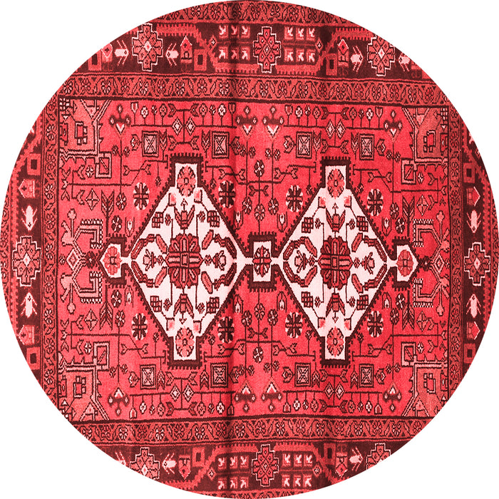 Machine Washable Persian Red Traditional Rug, wshtr313red