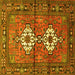 Square Persian Yellow Traditional Rug, tr313yw