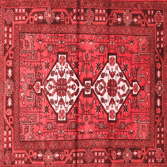 Machine Washable Persian Red Traditional Rug, wshtr313red