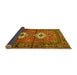 Sideview of Persian Yellow Traditional Rug, tr313yw