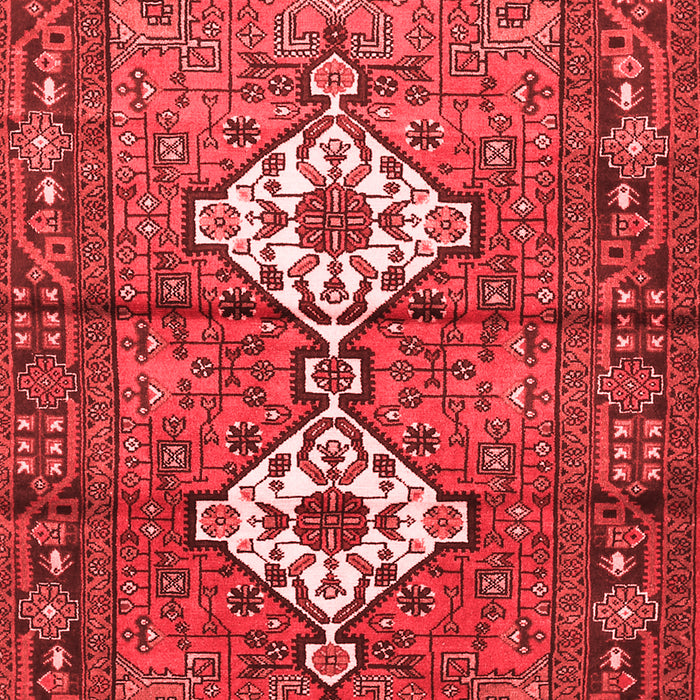Machine Washable Persian Red Traditional Rug, wshtr313red