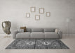 Machine Washable Persian Gray Traditional Rug in a Living Room,, wshtr313gry