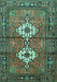 Persian Turquoise Traditional Rug, tr313turq