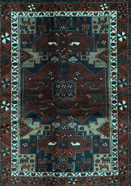 Animal Light Blue Traditional Rug, tr3140lblu